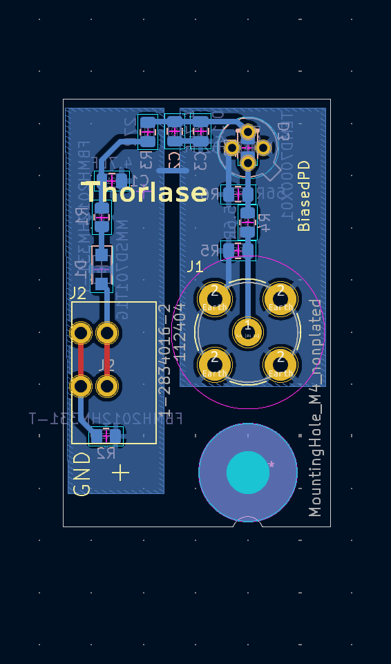 KiCad pcb screenshot